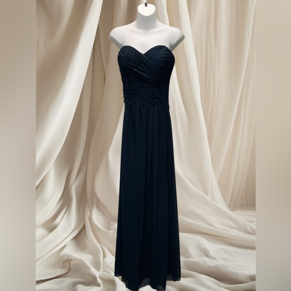 Bill Levkoff Dresses & Skirts - Bill Levkoff Blue Strapless Sweetheart Gown